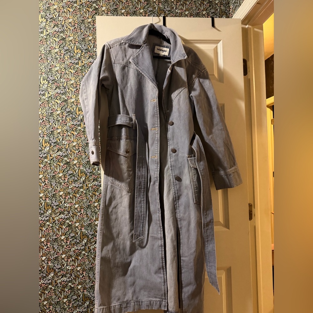 Wrangler Light Gray Denim Coat